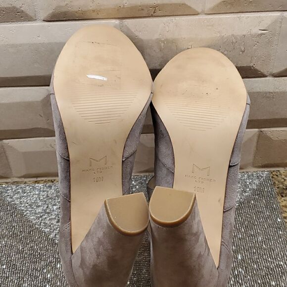 MARC FISHER Suede Caged Sandals - Size 10 - Picture 7 of 8